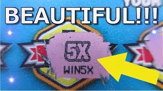 WINNER!!$ 5X SYMBOL DISCOVERED!! $10,000 A MONTH SCRATCH-OFF LOTTERY TICKET