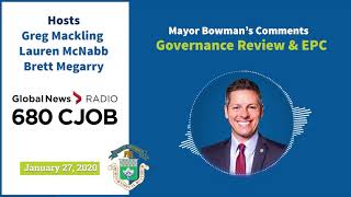 Governance Review - Mayor Bowman’s Media Interview