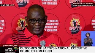 Outcomes of SAFTU's National Executive Committee meeting