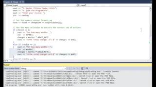 Menu Driven Program