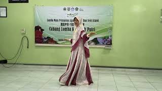 Peserta Khitobah Putri oleh Putri Alina Nayla Putri dari SD Muhammadiyah 1 Surakarta MAPSI 25 Jateng