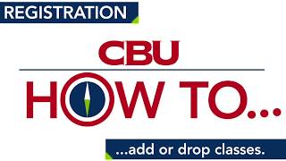 Registration: Add or Drop Classes