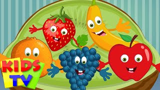 five little fruits | five little fruits jumping on the bed | fruit songs | kids tv rhymes for babies
