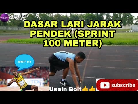 LATIHAN TEKNIK DASAR LARI JARAK PENDEK (SPRINT 100 METER) - YouTube