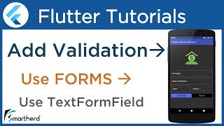 Flutter Form Validation Tutorial using TextFormField: Flutter tutorial with Dart #3.8