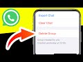 How to Delete a WhatsApp Group Permanently on iPhone (2024)