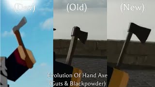 Evolution Of Hand Axe in Guts \u0026 Blackpowder