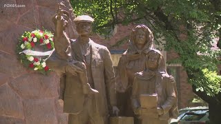 New monument unveiled in New Haven where Christopher Columbus stood