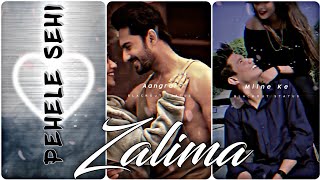 Zalima 💖 Song 4K Full Screen Aesthetic Lofi Status Romantic Love 4k Lyrics Hindi Status #shorts