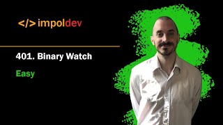Binary Watch | LeetCode 401 - Python