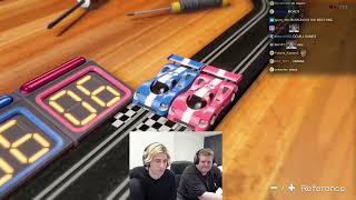 xQc & Jesse Play Toy Racing | Clubhouse Games