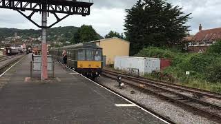 BR Class 115 DMU departing Minehead