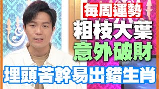 【每周運勢】粗枝大葉意外破財！埋頭苦幹易出錯生肖！｜0710~0716生肖運勢