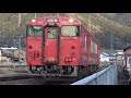 【4k】jr播但線　普通列車キハ41形気動車　ｷﾊ41 2002　和田山駅到着