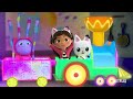 glow in the dark train ride gabby s dollhouse netflix