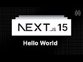 Next.js 15 Tutorial - 2 - Hello World