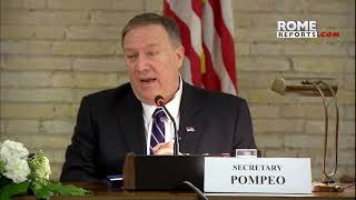 Mike Pompeo in Vatican: threats to religious freedom more diverse and numerous than before