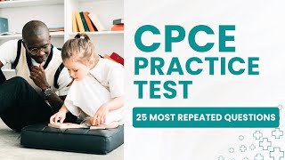 CPCE Test Prep - Counseling Mock Exam & Study Guide (25 Most Repeated Questions)