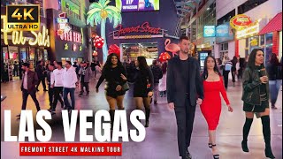🔥 Exploring Fremont Street Experience Night Walk – Downtown Nightlife Tour | November 2025 [4K HDR]