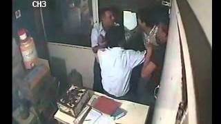 [Inside CCTV Footage] Medical Students Assaults Apaji Petrol Pump Employees.flv