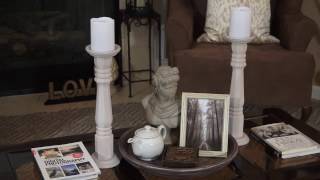 DIY | Elegant Tall Candle Holders | Pottery Barn | Rustic