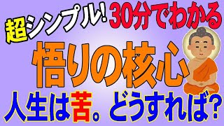 【悟りの核心】超シンプル３０分で分かる！ 人生は苦。どうすれば？