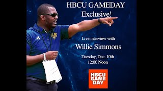 Live Interview with Willie Simmons  | HBCUGameDay.com