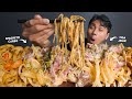 CREAMY PARAH!! MUKBANG SPAGHETTI 3 JENIS BOLOGNESE, CARBONARA, DAN AGLIO E OLIO!!