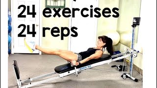 Total Gym Total body workout -24 exercises 24 reps !