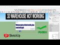 Warehouse requires an internet connection - Sketchup Fix