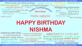 Nishma   Languages Idiomas - Happy Birthday