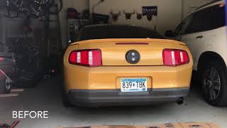 2010 Mustang V6 Muffler Delete