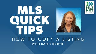 MLS Quick Tips: How to Copy a Listing