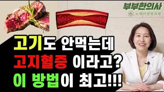 444. 고기를 안 먹어도 고지혈증? 원인과 해결방안 총정리 ! | 한의학박사, 소화질환전문, 김선민원장 ㅣft 부부한의사