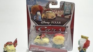 Disney Pixar Cars - 2014 Die cast Case B highlights - with Super Chase Luigi & Guido "95" Fans