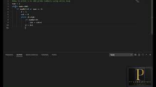 print prime numbers from 1 to 100 in python using while loop