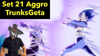 Angel’s BT21 AGGRO TrunksGeta Deck Profile (DBS Card Game)