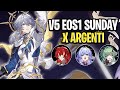 V5 IS HERE! E0S1 Sunday x E0S1 Argenti 0 Cycle | Pure Fiction Floor 4 3 Stars | Honkai Star Rail 2.7