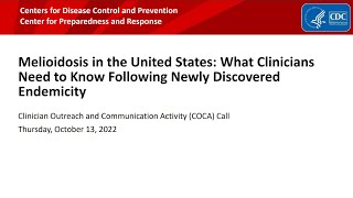 Melioidosis in the United States: What Clinicians Need to Know Following Newly Discovered Endemicity