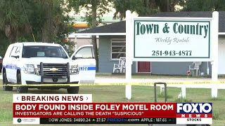 Foley PD investigating a death at a motel