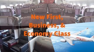 Japan Airlines A350-900 NEW FIRST CLASS \u0026 Class J/Economy Cabins