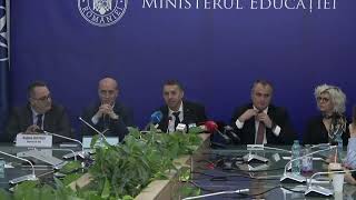 Conferinţă de presă susţinută de ministrul Educaţiei şi Cercetării al României, Daniel David