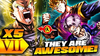 INSANE FIREPOWER! 5x Zenkai Buffed Tag Future Gohan \u0026 Trunks! (Dragon Ball LEGENDS)