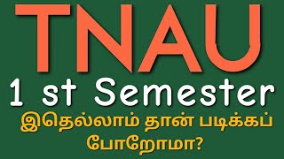 TNAU - 1 st Semester syllabus ...