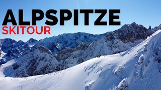 Alpspitze 2628m im Winter als Skitour // Aufstieg via Ferrata - Abfahrt Ostflanke