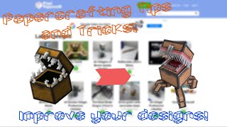 Papercrafting Tips & Tricks! | Minecraft Papercraft Tutorial
