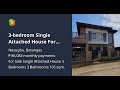 3-bedroom Single Attached House For Sale in Nasugbu Batangas