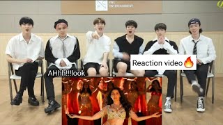 SF9 kpop group reacting to an indian song