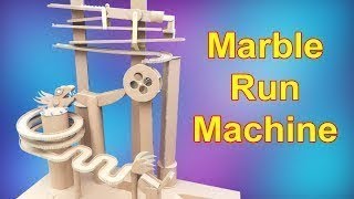 How to make Marble Run Machine From Cardboard Final