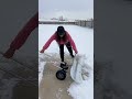 Girl Clean ICE in Road #shortvideo #trending #viralvideo